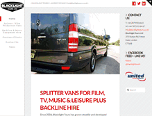 Tablet Screenshot of blacklighttours.co.uk